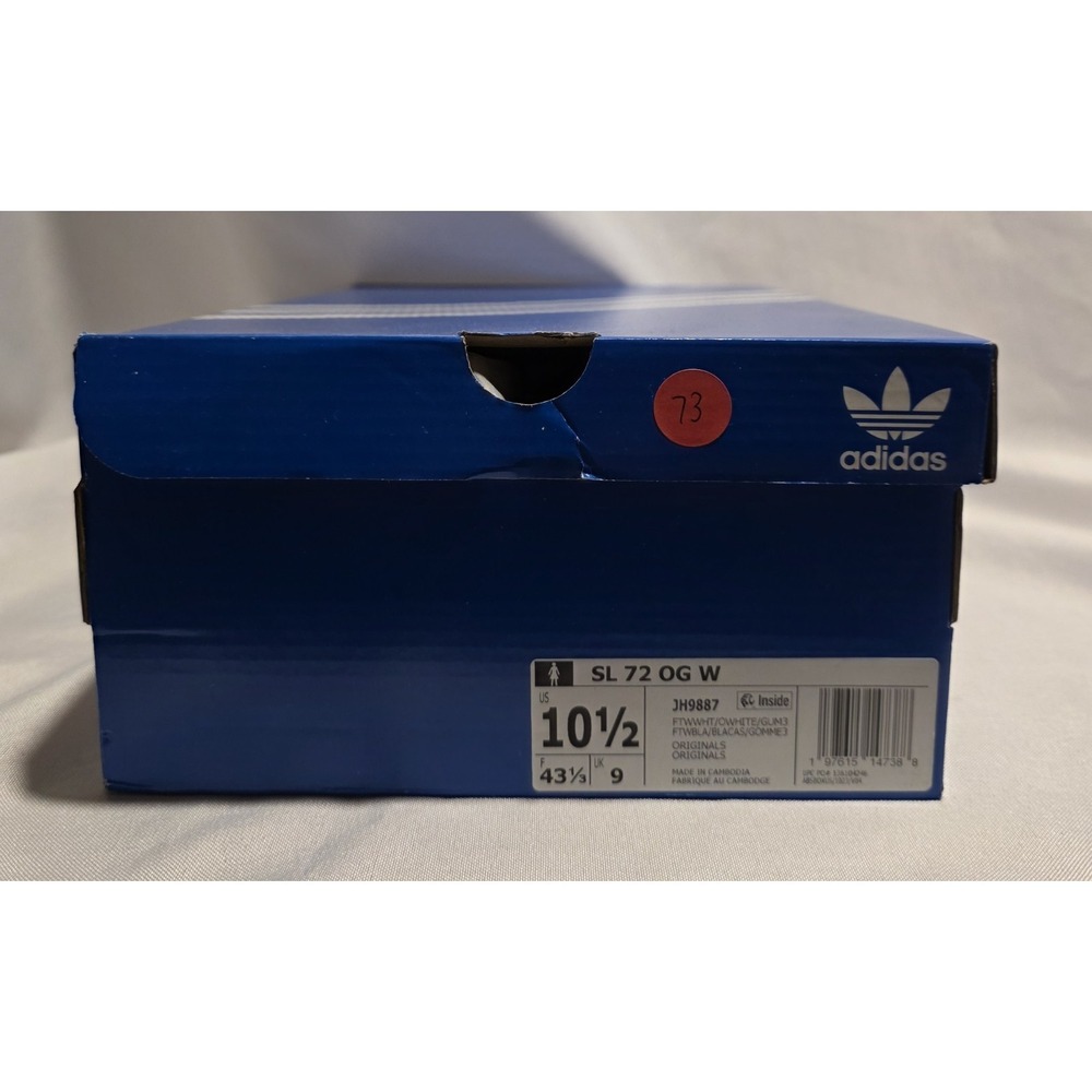 Adidas Originals JH9887 Women's SL 72 White Gym Shoes Sneakers. NWB. Size 10.5 - Picture 9 of 11
